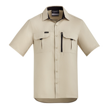 Load image into Gallery viewer, Syzmik Men's Outdoor Short Sleeve Shirt - Sand
