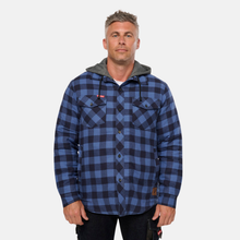 Load image into Gallery viewer, Hard Yakka Men's Quilted Shacket - Deep Blue
