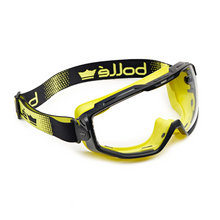 Load image into Gallery viewer, Bolle Unisex Universal Goggle Pc Clear Platinum Top Bottom Indirect Vented - Clear
