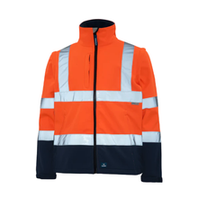 Load image into Gallery viewer, Rainbird Men's Landy Softshell Jacket - Orange/Navy
