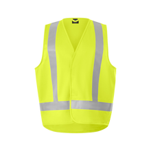 Load image into Gallery viewer, KingGee Men's Originals Hi-Vis X Back Tail Vest - Yellow
