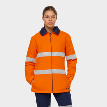 Load image into Gallery viewer, KingGee Women's Originals Hi Vis Taped Bluey Jacket - Orange
