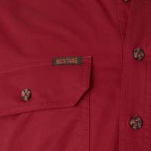 Load image into Gallery viewer, Mustang Men's Closed Front Workshirt - Fiery Red
