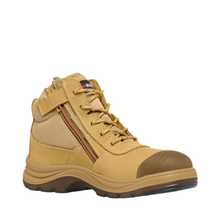 Load image into Gallery viewer, KingGee Men's Tradie ComfortMax Zip Sided Safety Boots - Wheat
