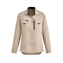 Load image into Gallery viewer, Syzmik Women's Outdoor Shirt L/S Ladies - Sand
