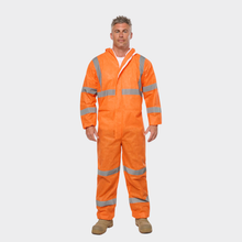 Load image into Gallery viewer, KingGee Men's Originals Hi Vis Taped Disposable Coverall - Orange
