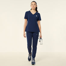 Load image into Gallery viewer, NNT Women's Helen Scrub Top - Navy
