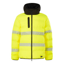 Load image into Gallery viewer, KingGee Men's Originals Hi Vis Biomotion Water Repellent Puffer - Yellow
