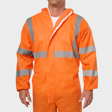 Load image into Gallery viewer, KingGee Men's Originals Hi Vis Taped Disposable Coverall - Orange
