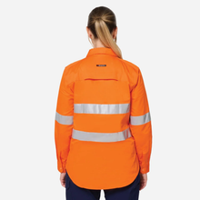 Load image into Gallery viewer, KingGee Women's Originals Vented Taped L/S Shirt - Orange
