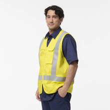 Load image into Gallery viewer, KingGee Men's Originals Hi-Vis X Back Cotton Drill Vest - Yellow

