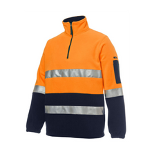Load image into Gallery viewer, JB's Wear Men's Jb'S Hv (D+N) 1/2 Zip Polar - Orange/Navy
