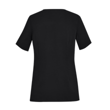 Load image into Gallery viewer, Biz Care Women's Avery Round Neck Scrub Top - Black
