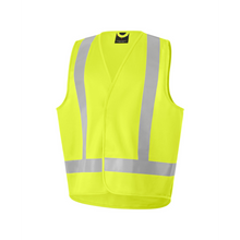 Load image into Gallery viewer, KingGee Men's Originals Hi-Vis X Back Tail Vest - Yellow
