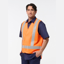 Load image into Gallery viewer, KingGee Men's Originals Hi-Vis X Back Tail Vest - Orange
