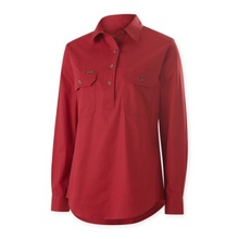 Load image into Gallery viewer, Mustang Women's Closed Front Workshirt - Fiery Red
