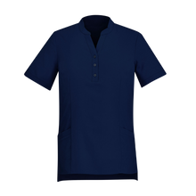 Load image into Gallery viewer, Biz Care Women's Florence L Plain S/S Tunic - Navy
