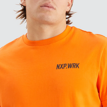 Load image into Gallery viewer, NXP Men's Blueprint Dual Curved T-Shirt - Work Orange
