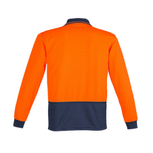 Load image into Gallery viewer, Syzmik Unisex Basic Day Only L/S Polo - Orange/Navy
