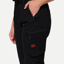 Load image into Gallery viewer, Hard Yakka Women's Toughmaxx Cuffed Pant - Black
