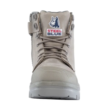 Load image into Gallery viewer, Steel Blue Men's Argyle Zip Scuff Ankle Work Boot - Granite

