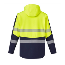 Load image into Gallery viewer, Syzmik Unisex Streetworx 2 In 1 Stretch Softshell Jacket - Yellow/Navy
