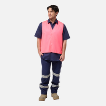 Load image into Gallery viewer, KingGee Men's Originals Hi-Vis Polyester Vest - Pink
