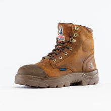 Load image into Gallery viewer, Steel Blue Men's Argyle Zip Scuff Waterproof - Distressed Brown
