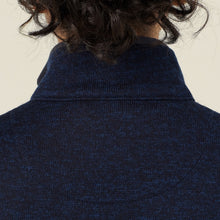 Load image into Gallery viewer, NNT Women's Textured Fleece Zip Front Jacket - Navy

