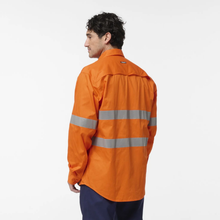 Load image into Gallery viewer, KingGee Men's Originals Hi-Vis Vented Taped L/S Shirt - Orange
