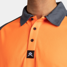 Load image into Gallery viewer, Anthem Men's Hi Flow Performance Polo - Hi-Vis Orange
