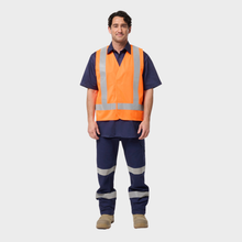 Load image into Gallery viewer, KingGee Men's Originals Hi-Vis X Back Tail Vest - Orange
