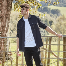 Load image into Gallery viewer, Syzmik Men's Outdoor Long Sleeve Shirt - Black
