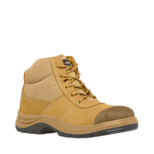 Load image into Gallery viewer, KingGee Men's Tradie ComfortMax Zip Sided Safety Boots - Wheat
