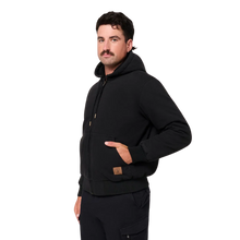Load image into Gallery viewer, Hard Yakka Men's Canvas Bomber Jacket - Black
