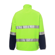 Load image into Gallery viewer, JB's Wear Men's HV (D+N) 1/2 Zip Polar - Yellow/Navy
