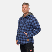 Load image into Gallery viewer, Hard Yakka Men's Quilted Shacket - Deep Blue
