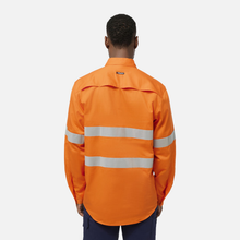 Load image into Gallery viewer, KingGee Men's Originals Closed Front Gusset Taped L/S Shirt - Orange
