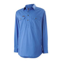 Load image into Gallery viewer, Mustang Men's Closed Front Workshirt - Light Blue
