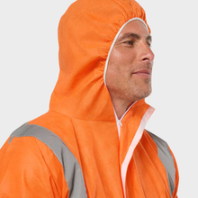 Load image into Gallery viewer, KingGee Men's Originals Hi Vis Taped Disposable Coverall - Orange
