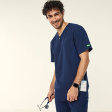 Load image into Gallery viewer, NNT Unisex Charles Scrub Top - Navy
