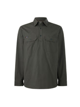 Load image into Gallery viewer, KingGee Men's Workcool Vetented Close Front Long Sleeve Shirt - Green
