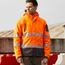 Load image into Gallery viewer, Rainbird Men's Jones Softshell Coat - Orange/Charcoal
