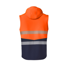 Load image into Gallery viewer, Syzmik Unisex Streetworx 2 In 1 Stretch Softshell Jacket - Orange/Navy
