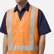 Load image into Gallery viewer, KingGee Men's Originals Hi-Vis X Back Polyester Vest - Orange
