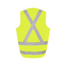 Load image into Gallery viewer, KingGee Men's Originals Hi-Vis X Back Tail Vest - Yellow
