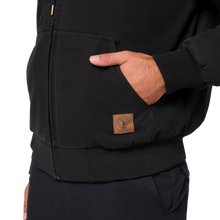 Load image into Gallery viewer, Hard Yakka Men's Canvas Bomber Jacket - Black
