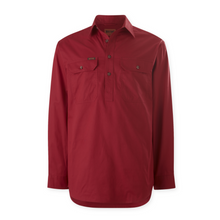 Load image into Gallery viewer, Mustang Men's Closed Front Workshirt - Fiery Red
