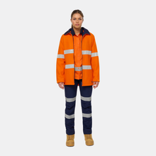 Load image into Gallery viewer, KingGee Women's Originals Hi Vis Taped Bluey Jacket - Orange
