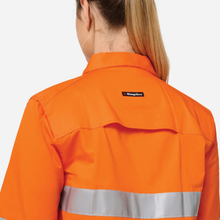Load image into Gallery viewer, KingGee Women's Originals Vented Taped L/S Shirt - Orange
